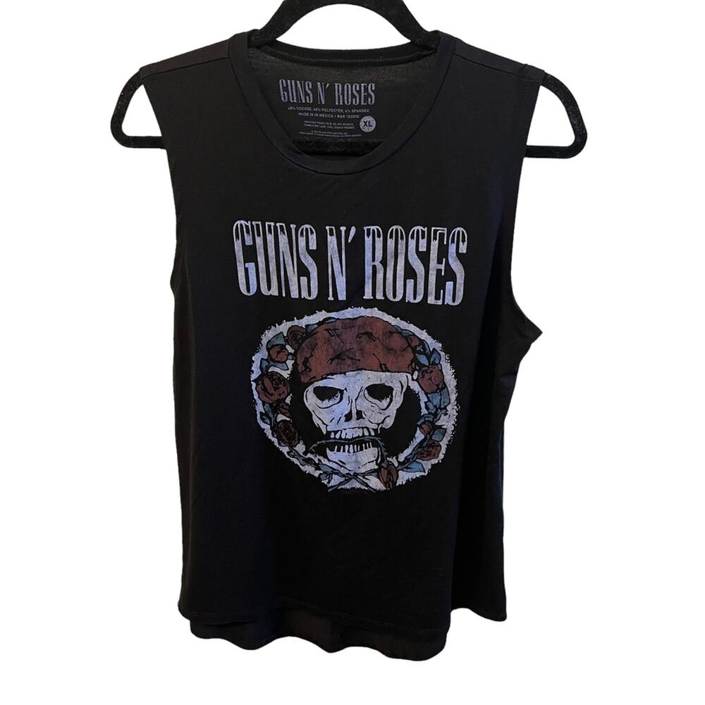 Guns N’ Roses black sleeveless Tank Top size large xl